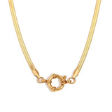 Flat Snake Chain Necklace