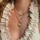 Crescent Moon Pendant Necklace