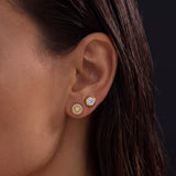 Round Bezel Studs