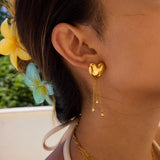 Heartfall Drops Earrings