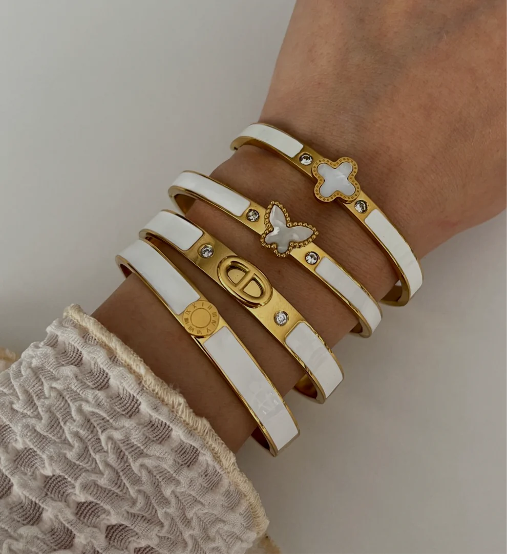 Pulsera de esmalte con números romanos