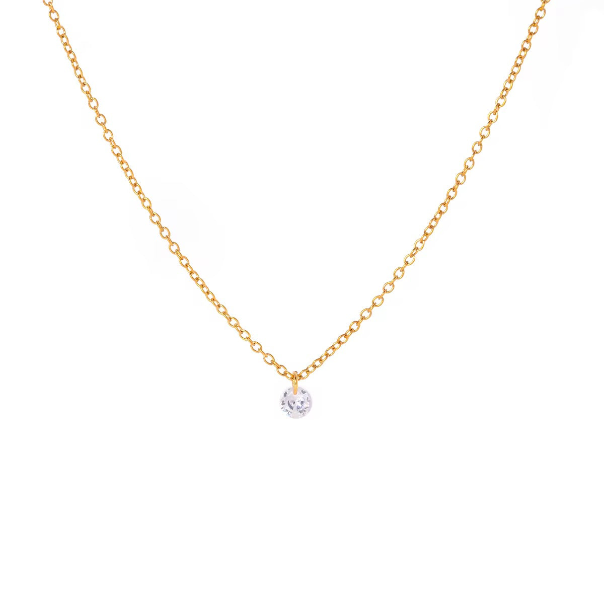 Solitaire Sparkling Necklace