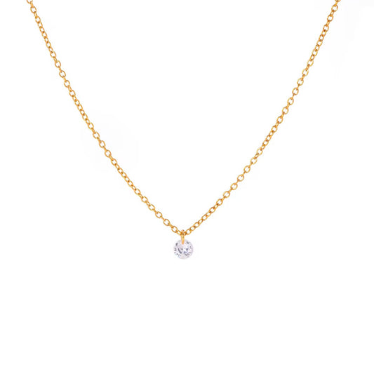 Solitaire Sparkling Necklace