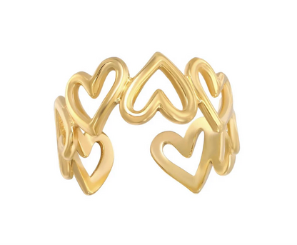 Anillo de corazones