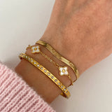 Golden Sparkling Line Bangle