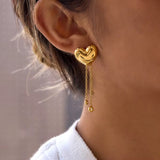 Heartfall Drops Earrings