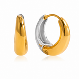 Dual Tone Chunky Hoops