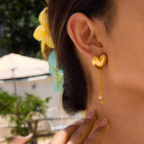 Heartfall Drops Earrings