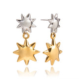 Twin Star Drop Earrings