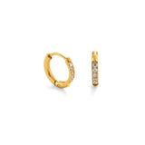 Pavé Huggie Hoops