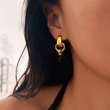 Royal Ebony Drop Earrings