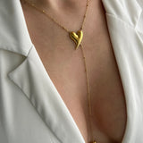 Heart Lariat Necklace