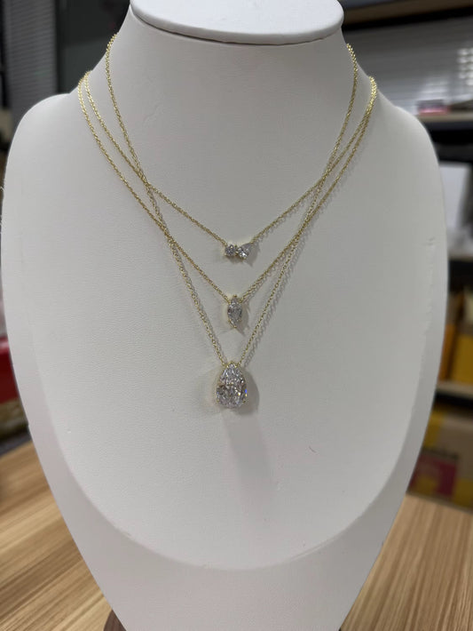 Sparkling Pear Necklace