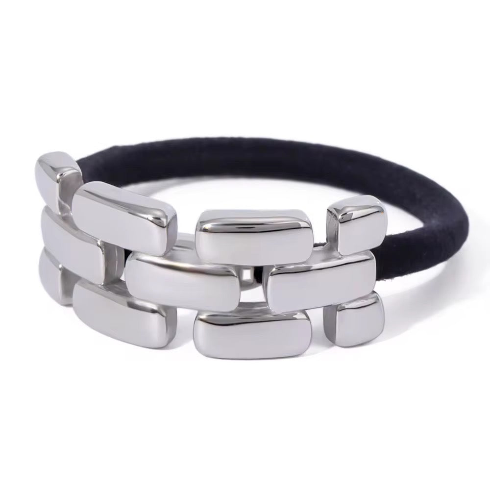 Weave Metal Ponytail Cuff