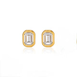 Emerald-Cut Stud
