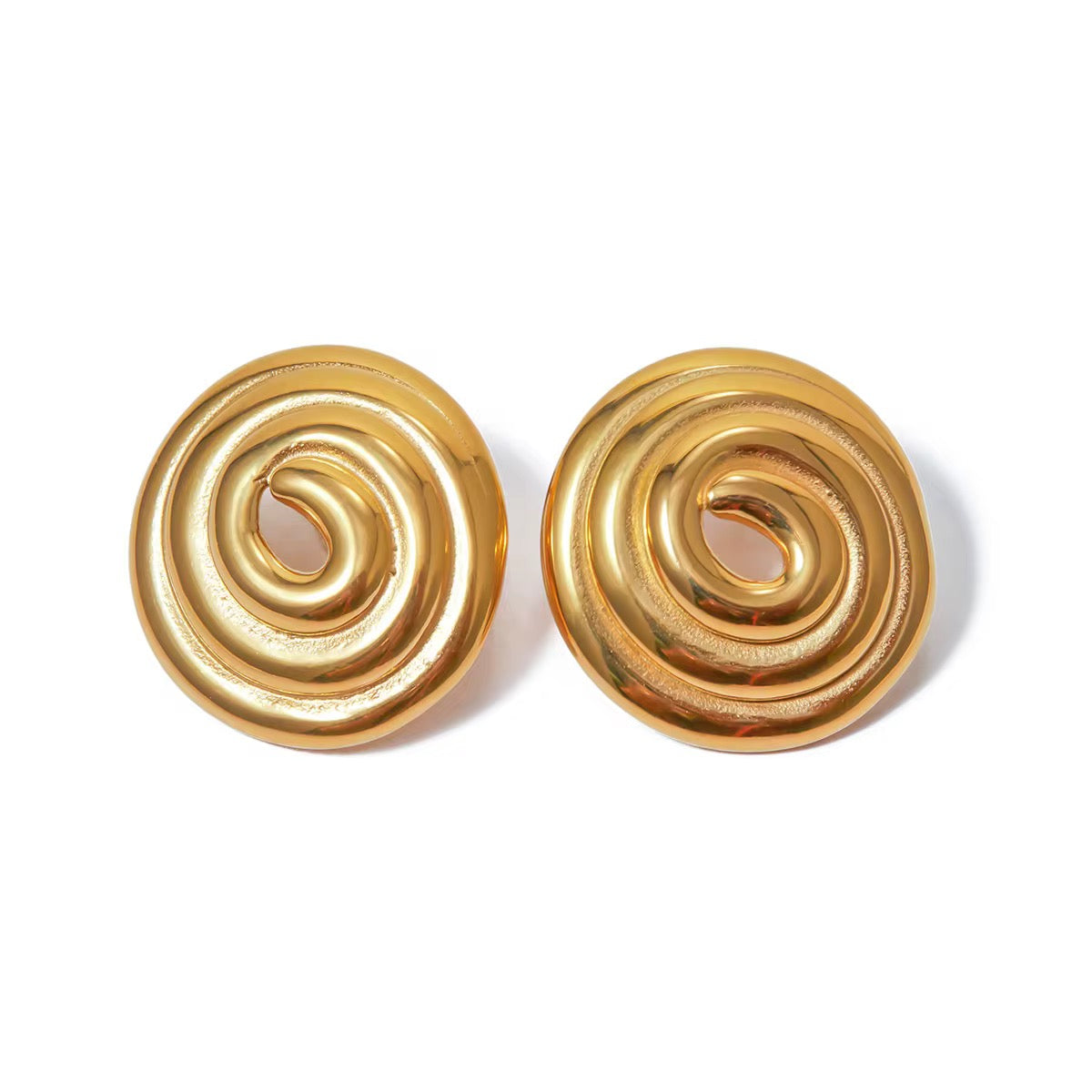 Twirl Oval Earrings