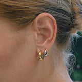 Dual Tone Chunky Hoops