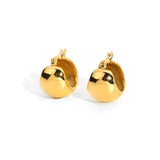 Chunky Dome Huggie Earrings