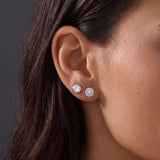 Round Bezel Studs