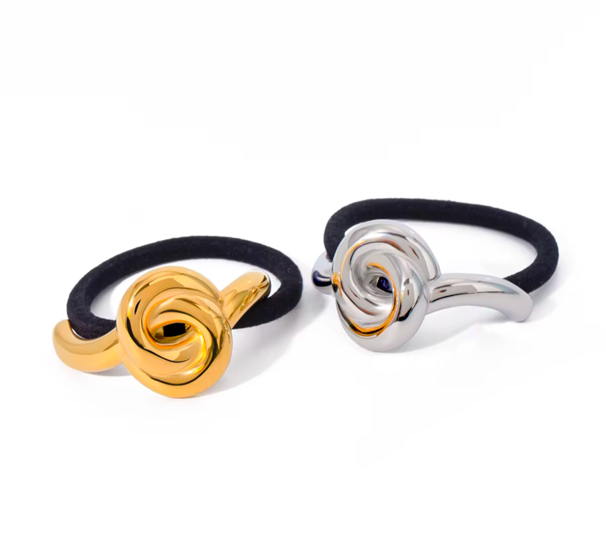 Knot Metal Hair Tie