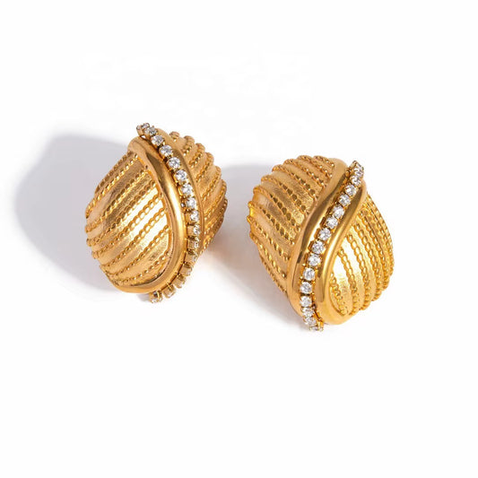 Sparkling Chunky Earrings