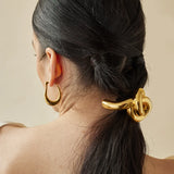 Small Knot Metal Ponytail Cuff