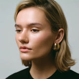 Sculpted Dome Statement Earrings