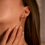 Teardrop Charm Hoops