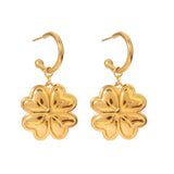 Lucky Clover Drop Earrings
