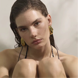 Sculpted Wave Statement Earrings