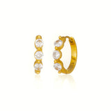 Round Cut Huggies Hoops