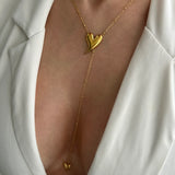 Heart Lariat Necklace