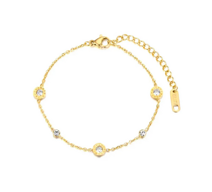 Romain Numeral Sparkle Bracelet