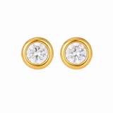 Round Bezel Studs
