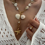 Étoile Marine Lariat Necklace