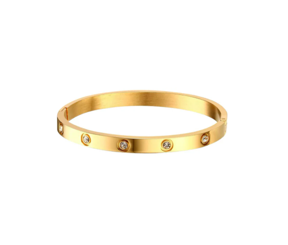 Sparkling Promise Bangle Bracelet