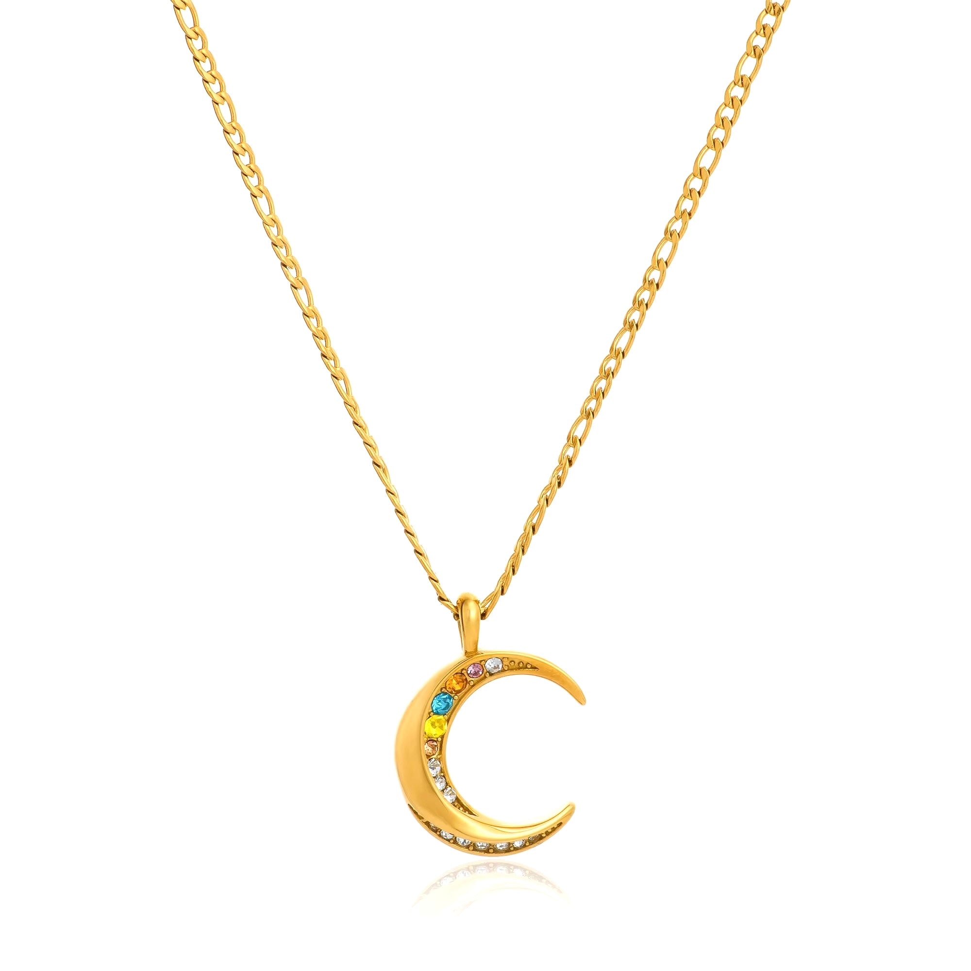 Crescent Moon Pendant Necklace