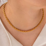 Classic Rectangular Link Chain Gift Set