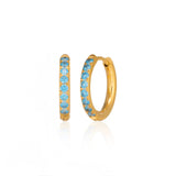 Sparkling Huggie Hoops