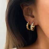 Eternity Bezel Hoops