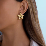 Bold Star Statement Earrings