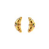 Sparkling Croissant Stud