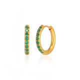 Sparkling Huggie Hoops