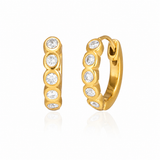 Eternity Bezel Hoops