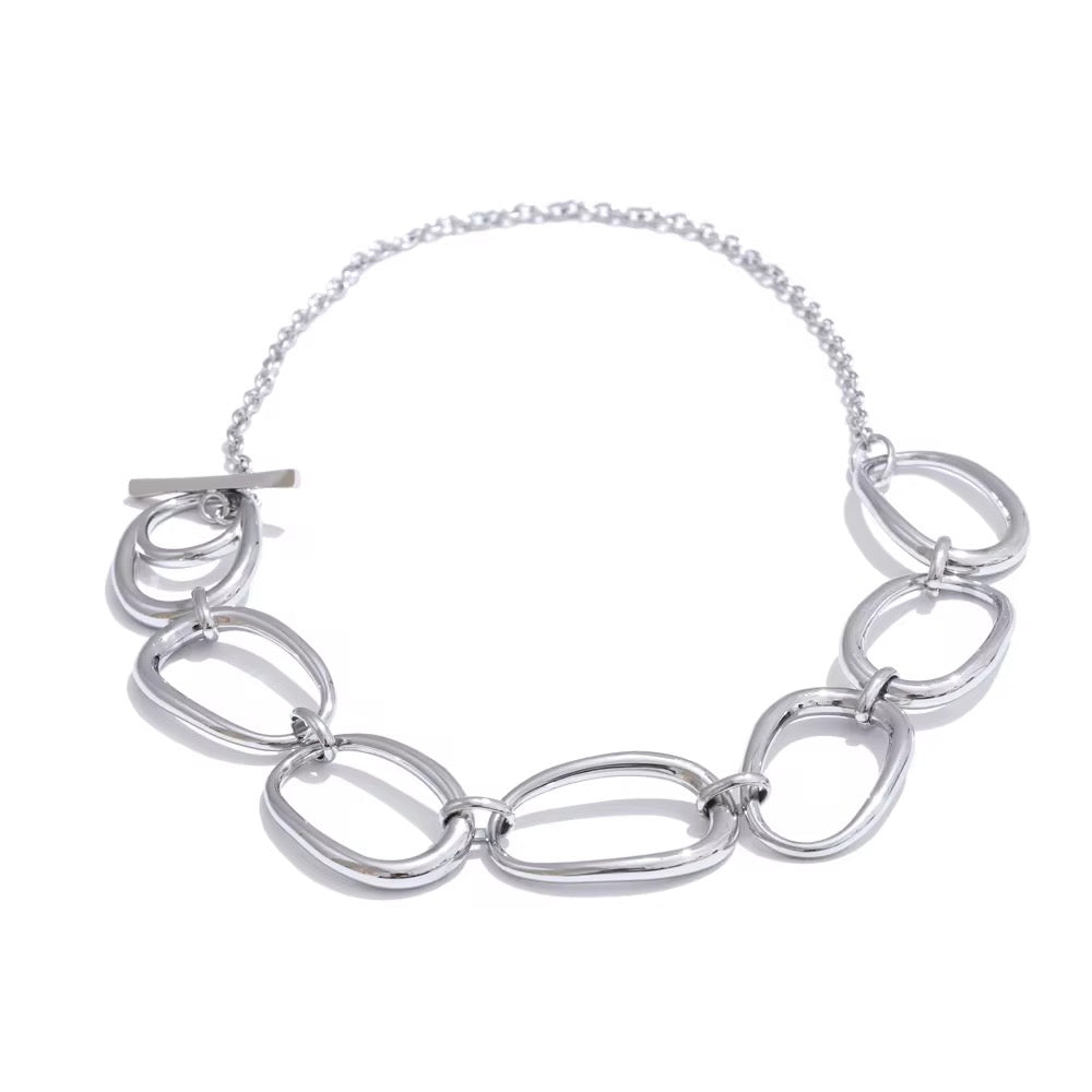 Sculptural Link Necklace