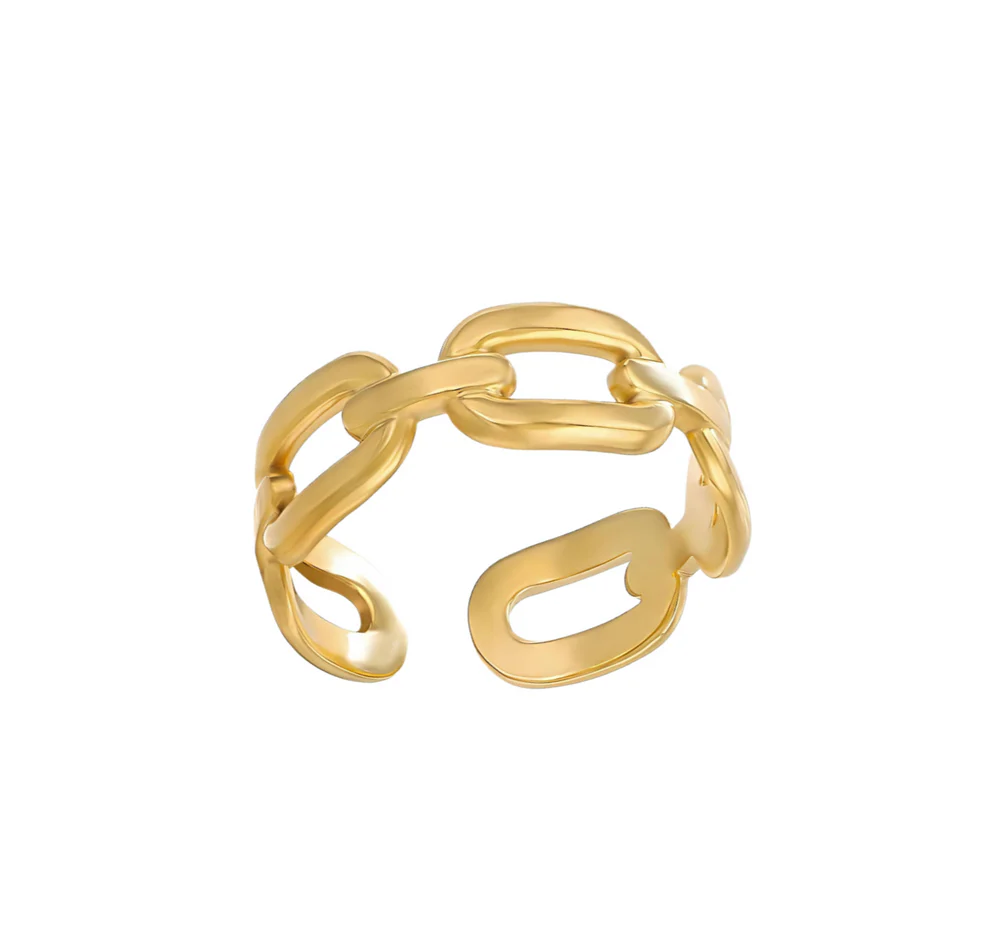 Link Chain Band Ring