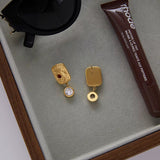 Baroque Ruby Drop Earrings