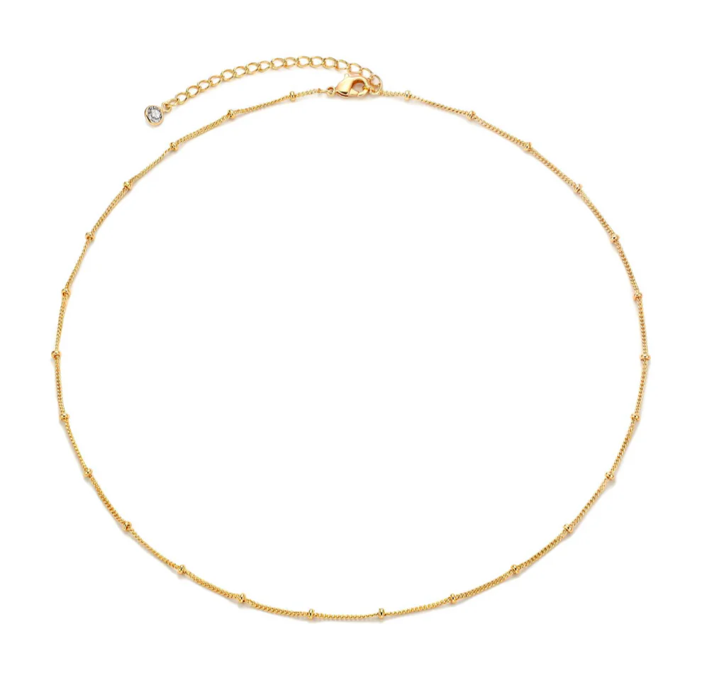 Dainty Spheres Chain Necklace