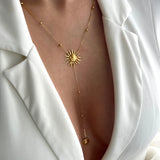 Sun Lariat Necklace