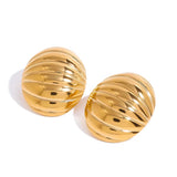 Sculpted Dome Statement Earrings